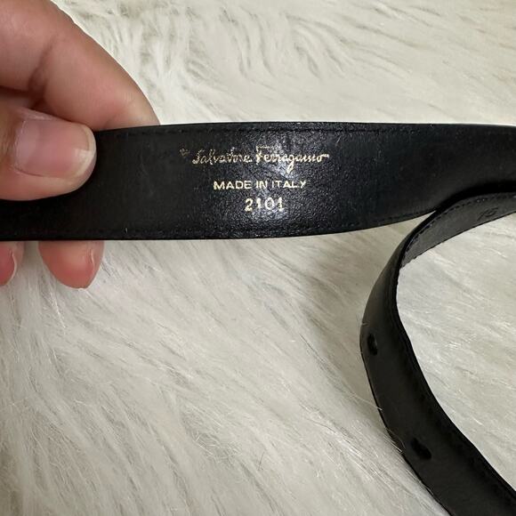 Salvatore Ferragamo‎ Black Leather Belt main image 10
